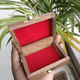 Brown Wooden Jewellery box mini Any 1- 3.5" * 2.5" size